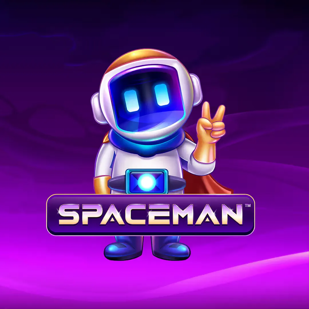 Spaceman crash game, desktop view