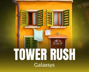 Tower Rush crash game, desktop view